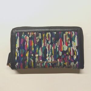 Vera Bradley long zipper wallet Watercolor paintbrush